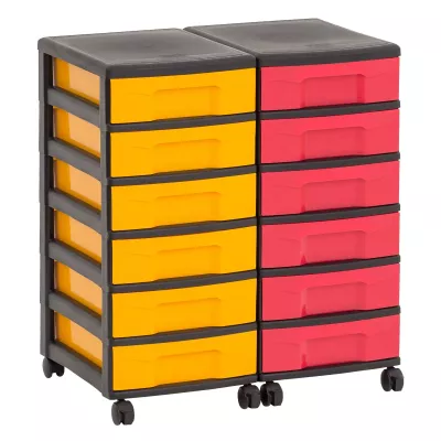 Flexeo® Container-System mit 12 flachen Boxen