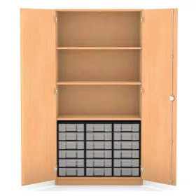 Materialschrank - 18 flache Boxen