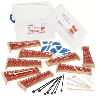 Holz xylophon, Xylophon Set, Schlägel, Spielen, Musikinstrument