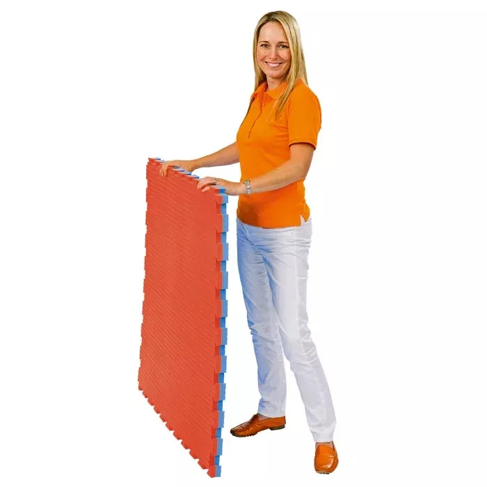 Kaufmatte, Schaumstoffmatte, Gummimatte, Rot-orange Matte, Kantenschutzmatte
