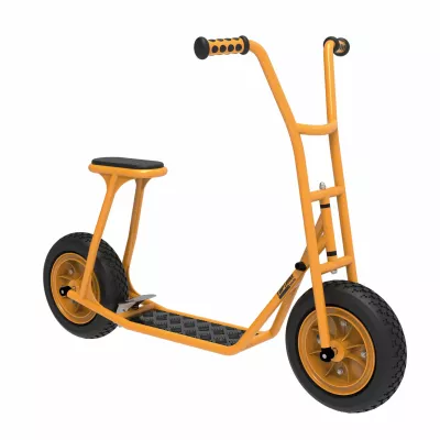 Tretroller, Rollschuh, BMX-ähnlich, Gelb, Gummirollen