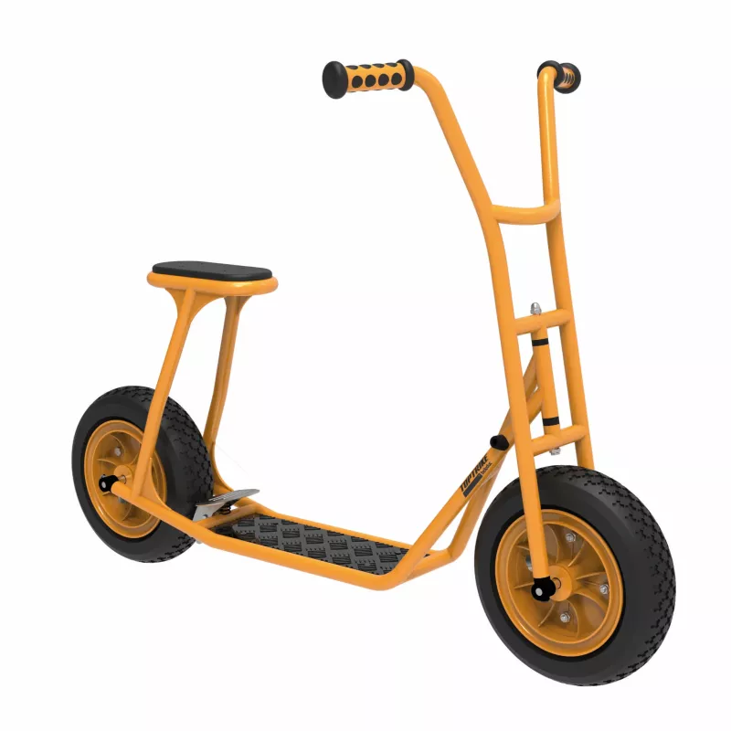 Tretroller, Rollschuh, BMX-ähnlich, Gelb, Gummirollen