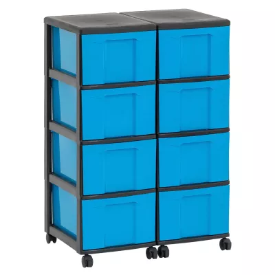 Aufbewahrungsbox, Sortierbox, Regalsystem, Kunststoffbox, Rollwagen