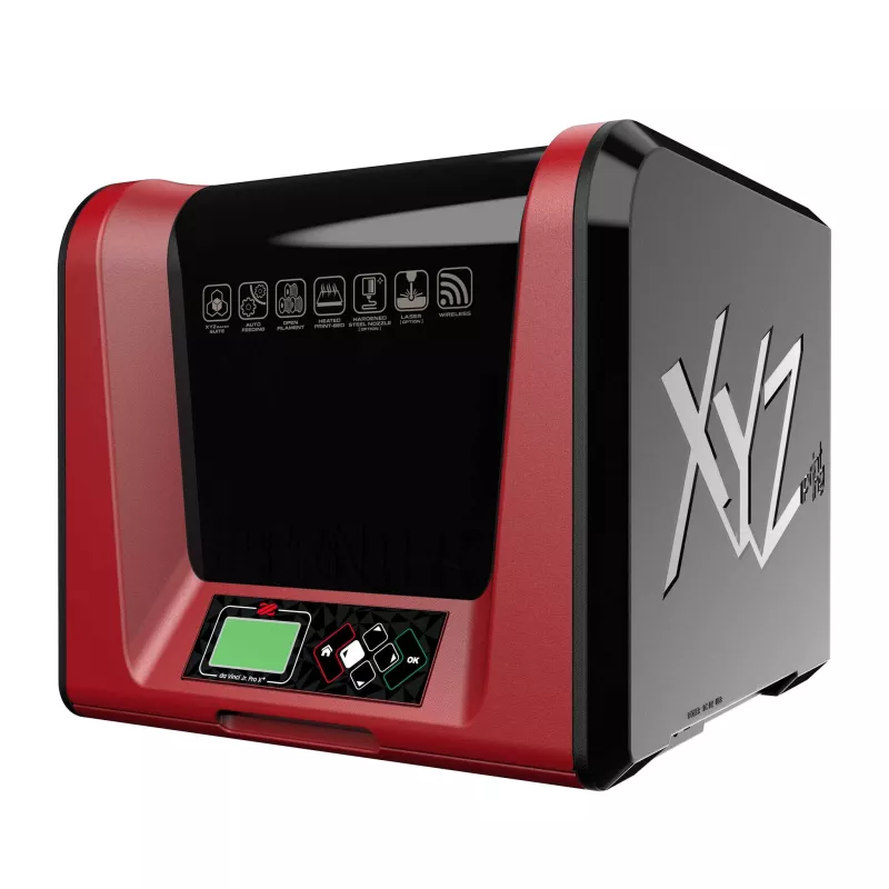 3D-Drucker, FDM-3D-Drucker, Rot-Schwarz, Desktop-Drucker, Touchscreen-Bedienfeld