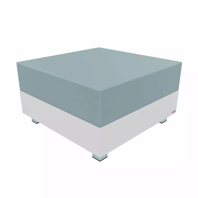 Box mattress, Bed base, Platform, Latte blue, Low height