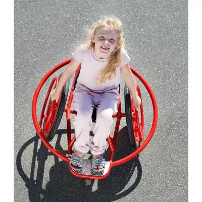 Kinder, Rollstuhl, Rot, Geeignet, Spielplatz