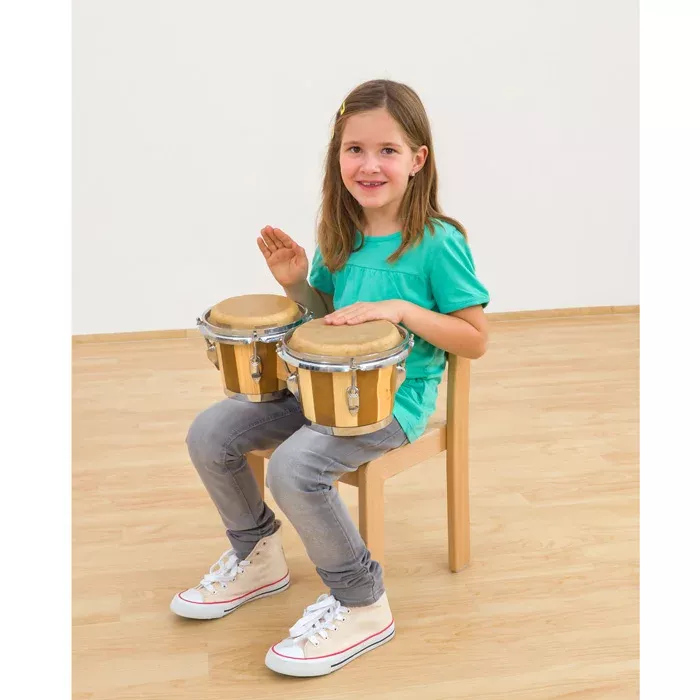 Kinder, Trommeln, Percussion, Holz, Sitztrommeln