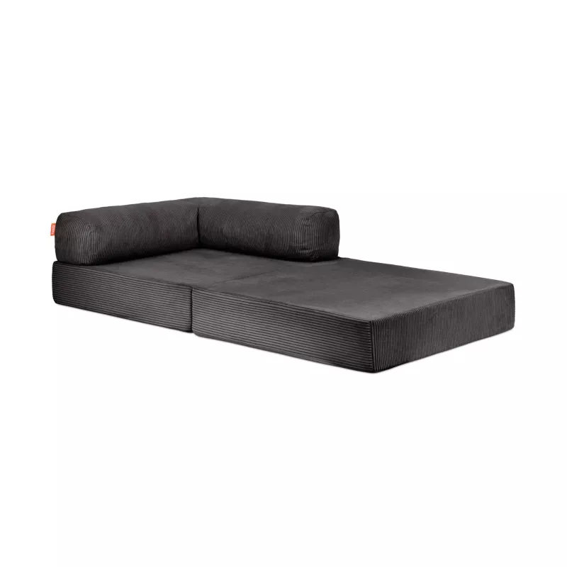 Sofa, Couch, Sitzkissen, Dunkelgrau, Modulsofa