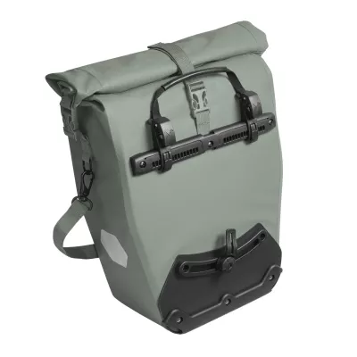 Tasche, Reiserucksack, Seitentasche, Rollverschluss, Gepäckstütze