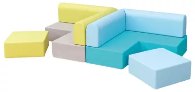 Modulare Couch, Weiche Blöcke, Kindersitzmöbel, Schaumsofa, Schnittsofa