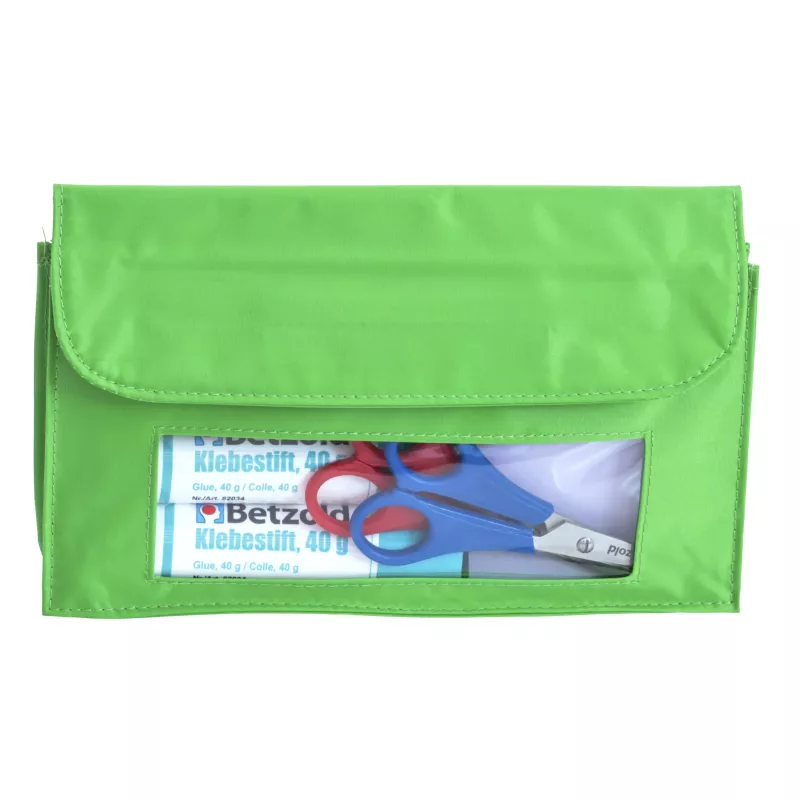 Brieftasche, Schmuck-/Nadelutensilien, Transparente Fenster, Grün, Reißverschluss