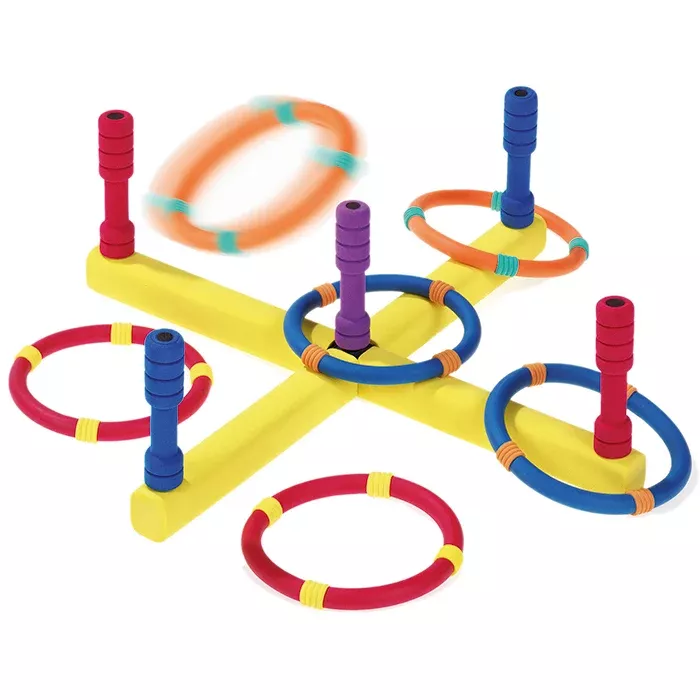 Activity-Set, Ring-Spiel, Minisierter Rahmen, Stäbe, Farbiges Spielset