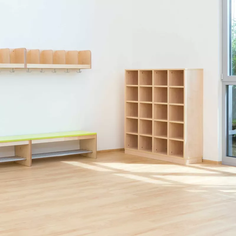 Schuhschrank, Kubusregal, Holzschrank, Aufbewahrungsbank, Flurschranks