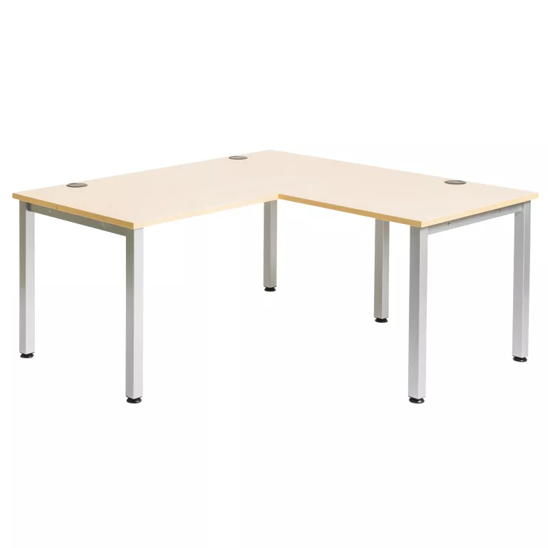 eckbank, Ecktisch, Arbeitsplatz, Holzplatte, Metallbeine