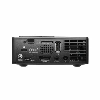 Beamer-Rückseite, HDMI, USB, Kartenleser, Lüftungsgitter