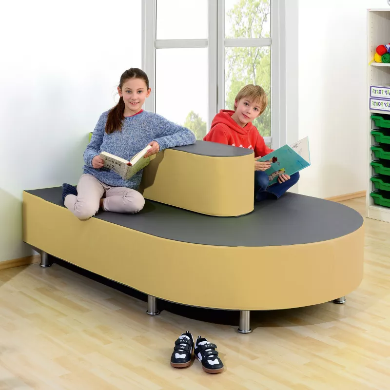 Sitzgarnitur, Sofa, Kindersessel, Lesepodest, Kinderzimmermöbel
