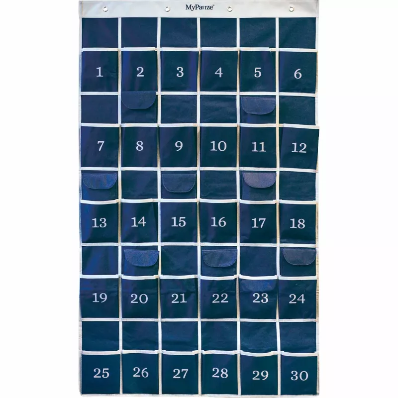 Organizer, Ablage, Adventskalender, Stofforganizer, 30 Taschen
