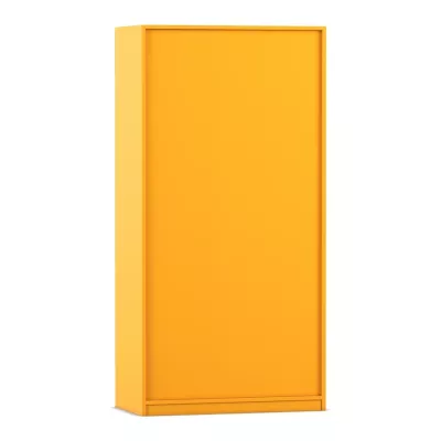 Schrank, Schranktür, orange, minimalistisch, Küchen- oder Kleiderschrank