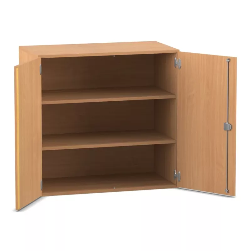 Schrank, Holzschrank, Regal mit Türen, Schrank mit Türen, Holzregal