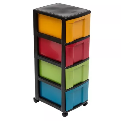 Rollcontainer mit 4 hohen treeNside Boxen