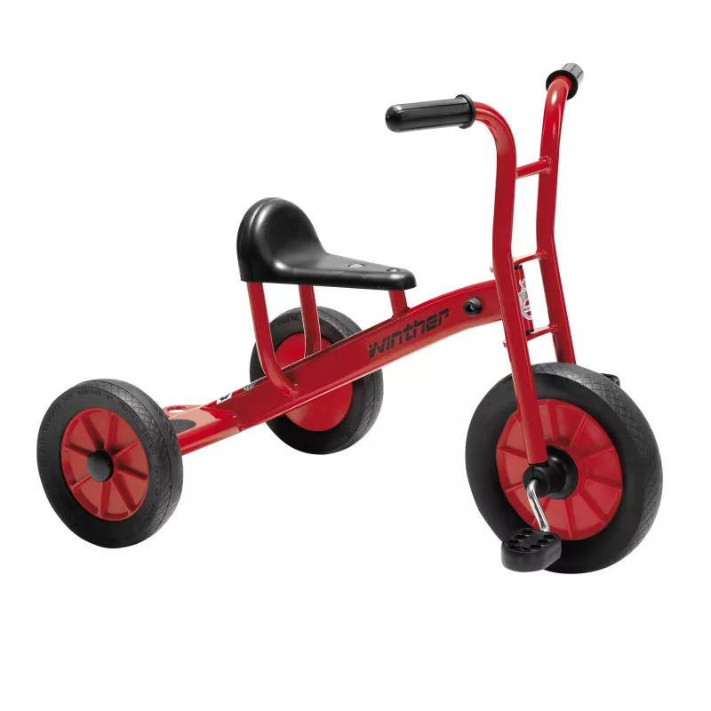 Reifen-Dreirad, Kinderfiets, Rot, Schwarz, Sattel