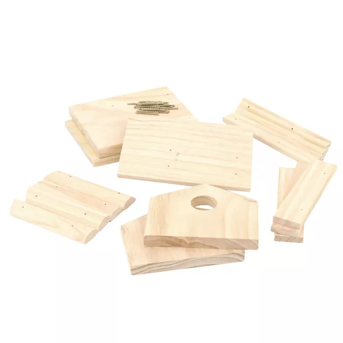 Holzbausatz, Holzbausatz Kit, Holzstücke, Bauanleitung Holz, Holzbausatz mit Schrauben