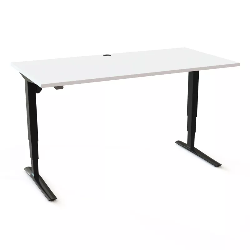 Schreibtisch, Weiß, Elektrisch, Groß, Standsystem