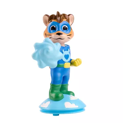 figurine, Superheld, Tiger, blauer Maske, Wolkenbasis