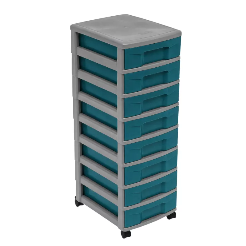 Kunststoffschubladen, Rollcontainer, Schubladenkasten, Aufbewahrungssystem, Rollregal