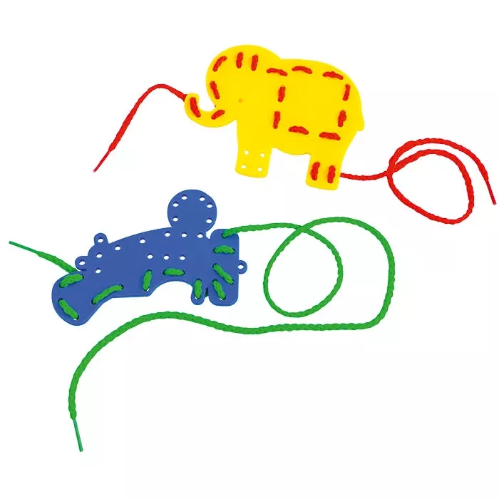kinder Spielzeug, Tierform, Elefant, Knotenkordel, Perlen Lochknoten