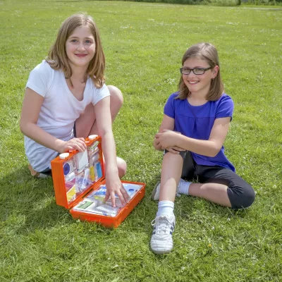 Kinder, Kits, Erste-Hilfe-Satz, Ordnungsbox, Spielzeugset