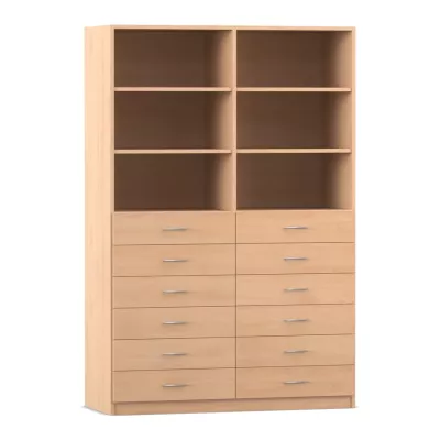 holzschrank, sideboard, kommode,  storageeinheit, schubladen