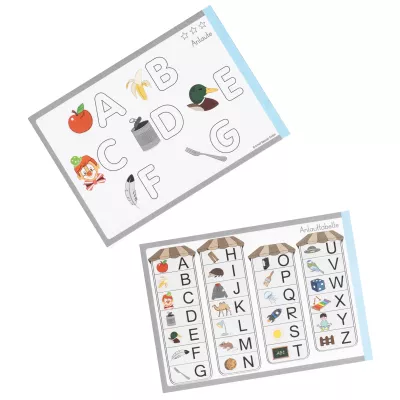 Alphabet, Lernspiel, Bildkarten, Karten, Buchstaben