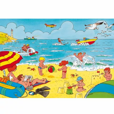 strandkorb, strand, kinder, sandkasten, sonnenbad