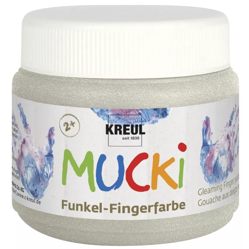 Funken-Fingerfarbe, Fingerfarbe, Glitzer, Glimmer, Kinderfarbe