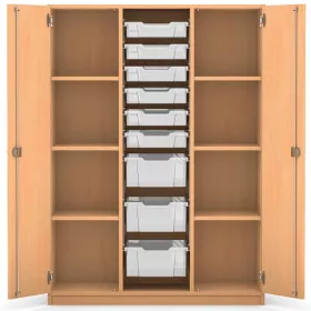 Mittelhoher Schrank - 6 flache und 3 hohe Boxen