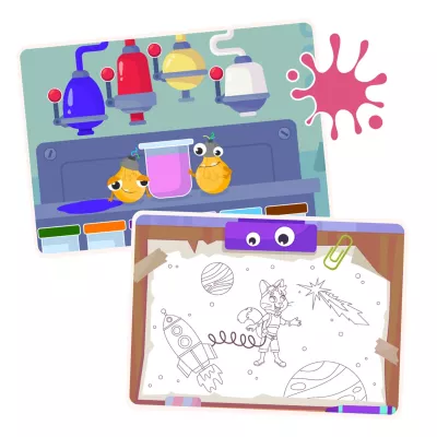 Laborlabor, Chemie, Becher, Aliens, Zeichentafel