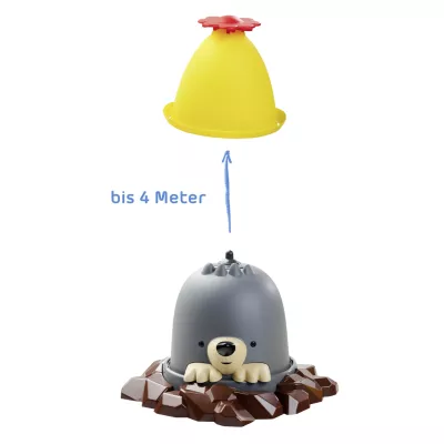 toy, playset, gelb, grauer seehund, felsbasis