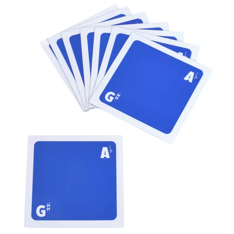 Playing cards, Karten, blaue Karten, G# A♭ Beschriftung, Kartenset