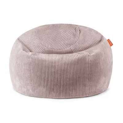 Bodenkissen, Kordelstoff, Pink, Rund, Weich
