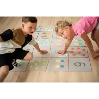 Lernspiel, Tafel/Kartenspiel, Kacheln, Kinderaktivität, Mathe-Spiel