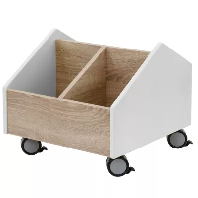Rollcontainer, Kofferwagen, Schublade, Holzoptik, rollen