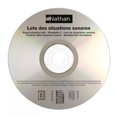CD, Soundtrack, Loto des situations sonores, compact disc, NATHAN