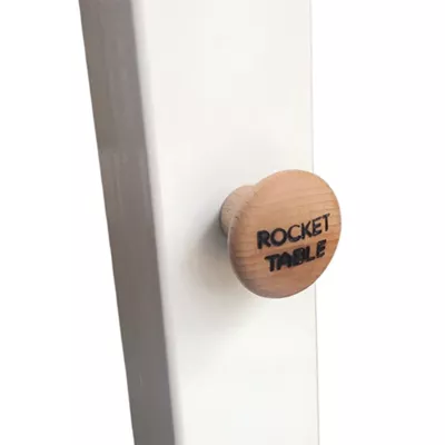 Rocket-Tisch, Haken-Taste?, Holzknauf, Beschläge?, brauner Rundknopf