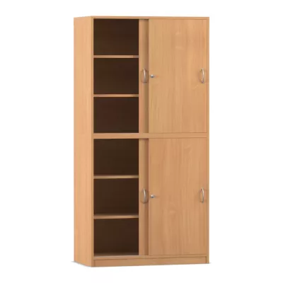 Schrank, Vitrine, Regal, Holz, Schranktüren