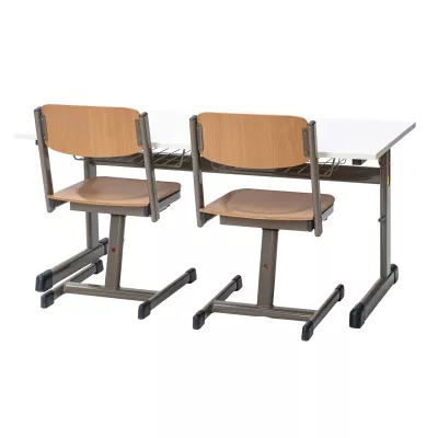 Schreibtischstuhl, Schreibtischset, Klapptisch, Holzlaminat, Stahlgestell