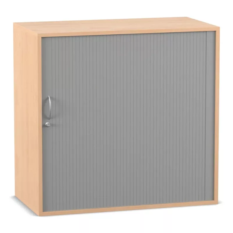 Medizinschrank, Schrank, Beige Holz, Beige Rahmen, Lamellen-Tür