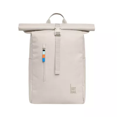 Rucksack, Rolltop, Reißverschluss, Kompakt, Beige
