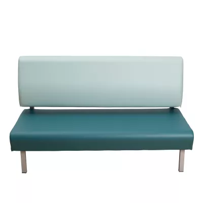 Sofa, Sessel, Zweisitzer, Kunstleder, Teal