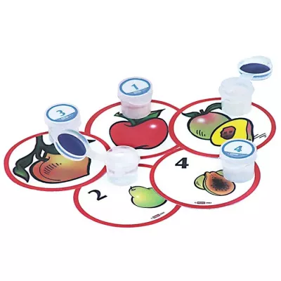 Kartenspiel, Früchte Karten, nummerierte Scheiben, Puzzle-Spiel, Zähler